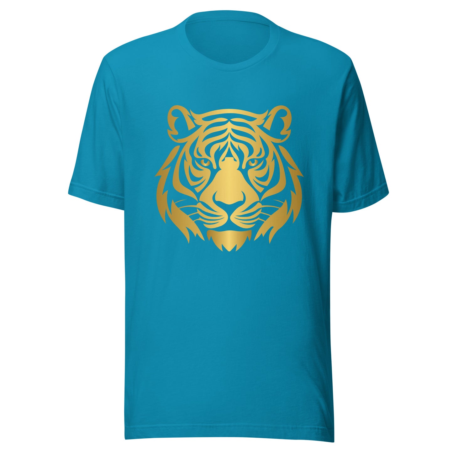 'Gold Tiger Face' Unisex T-Shirt