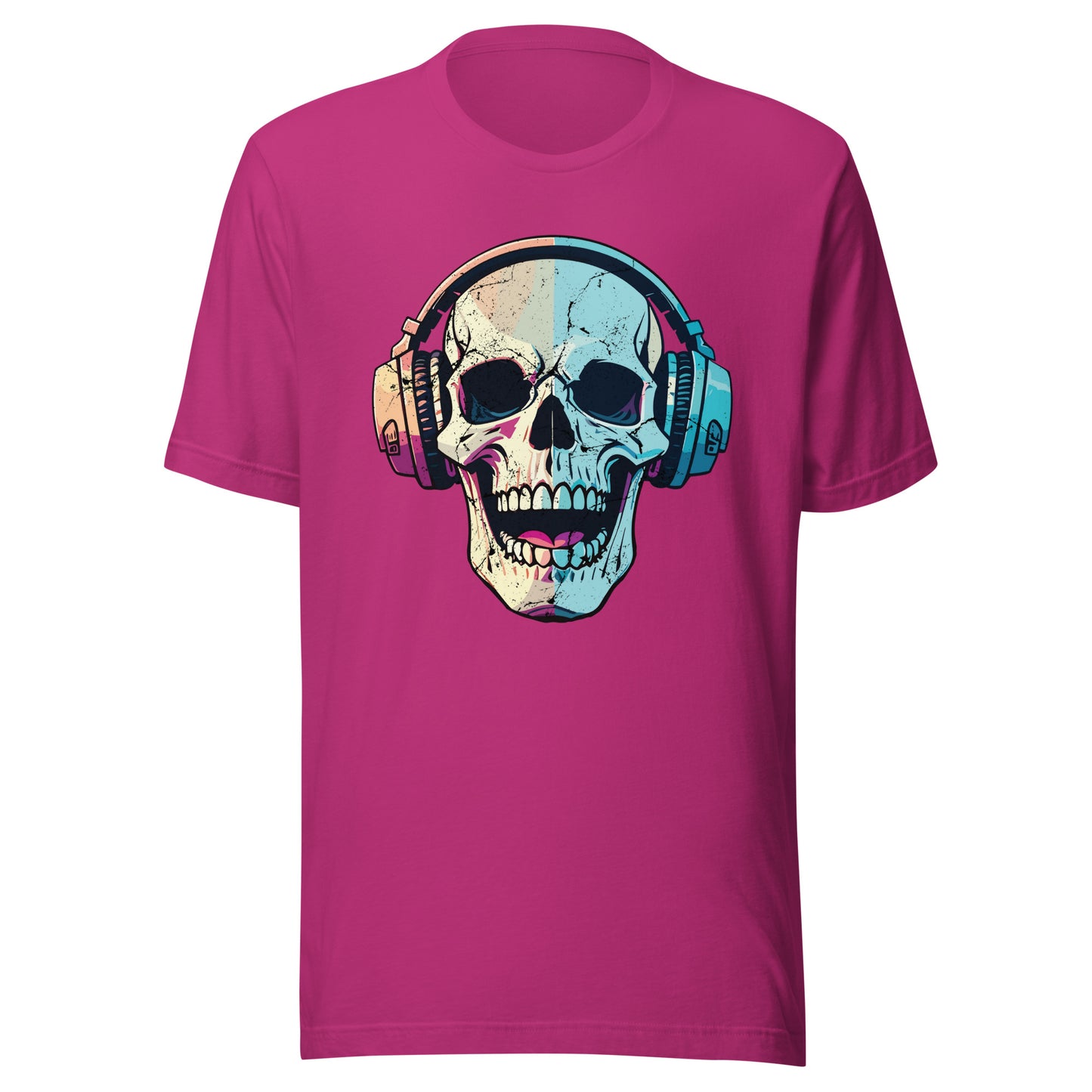 'Skull Headphones' Unisex T-Shirt