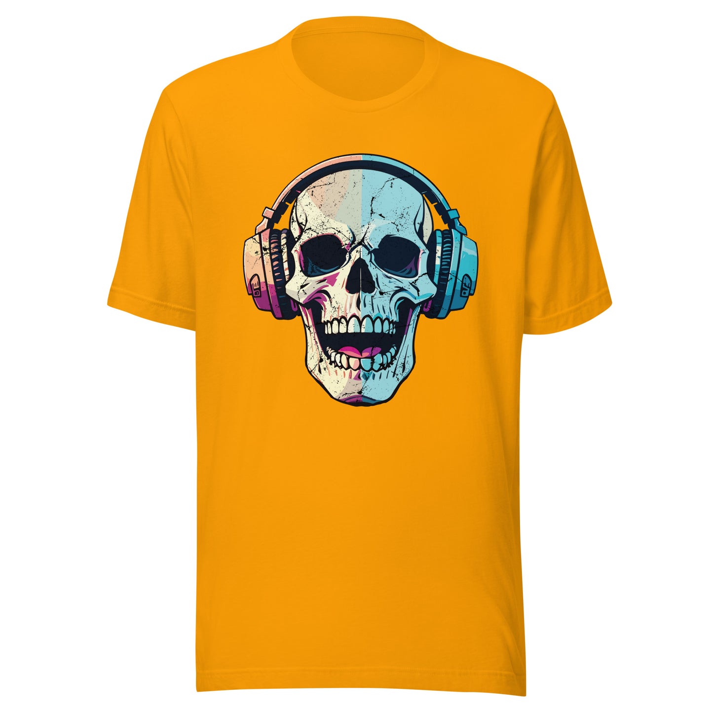 'Skull Headphones' Unisex T-Shirt