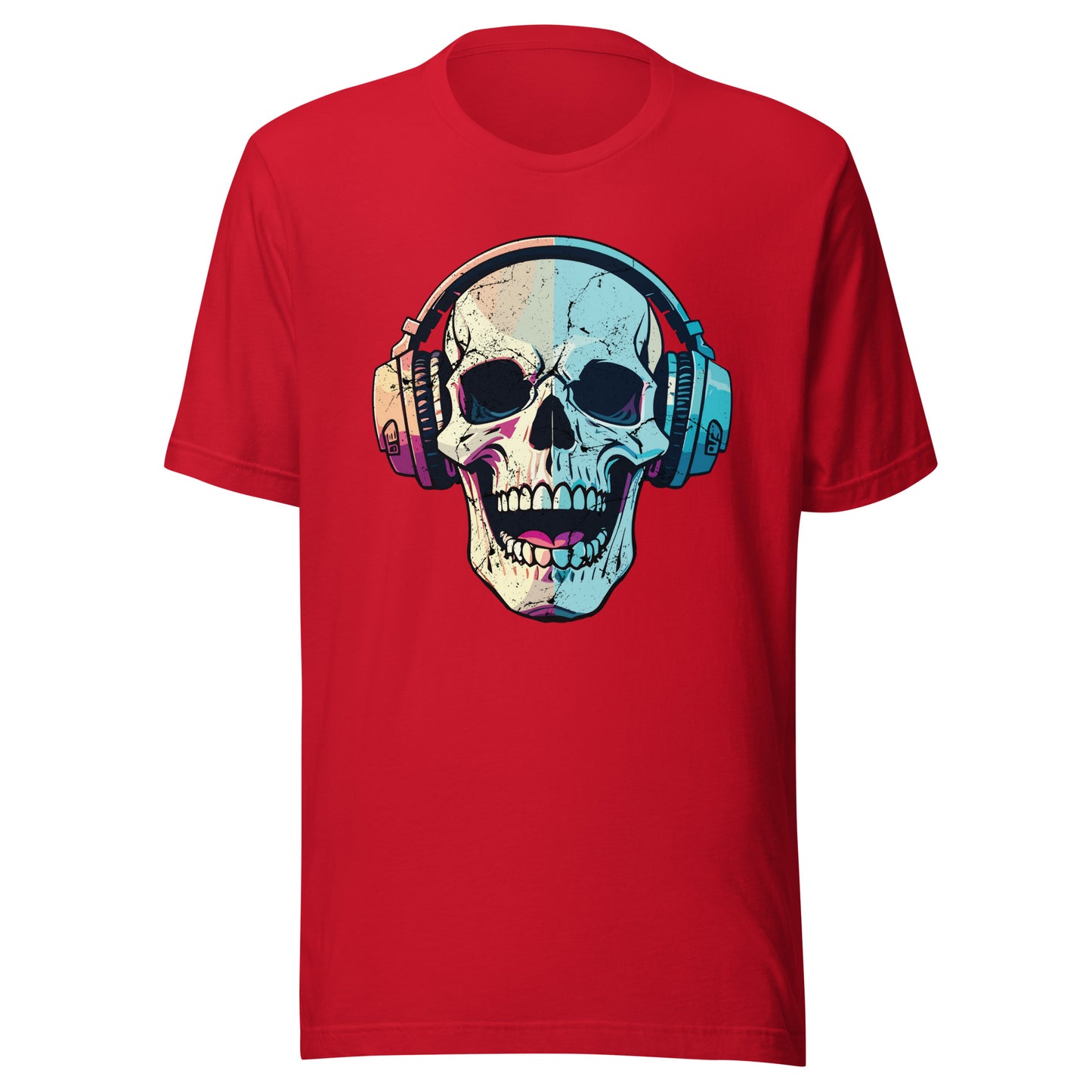 'Skull Headphones' Unisex T-Shirt