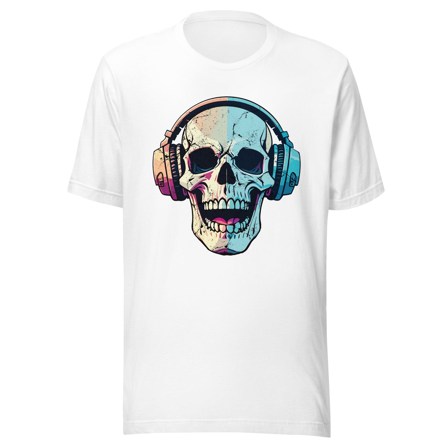 'Skull Headphones' Unisex T-Shirt