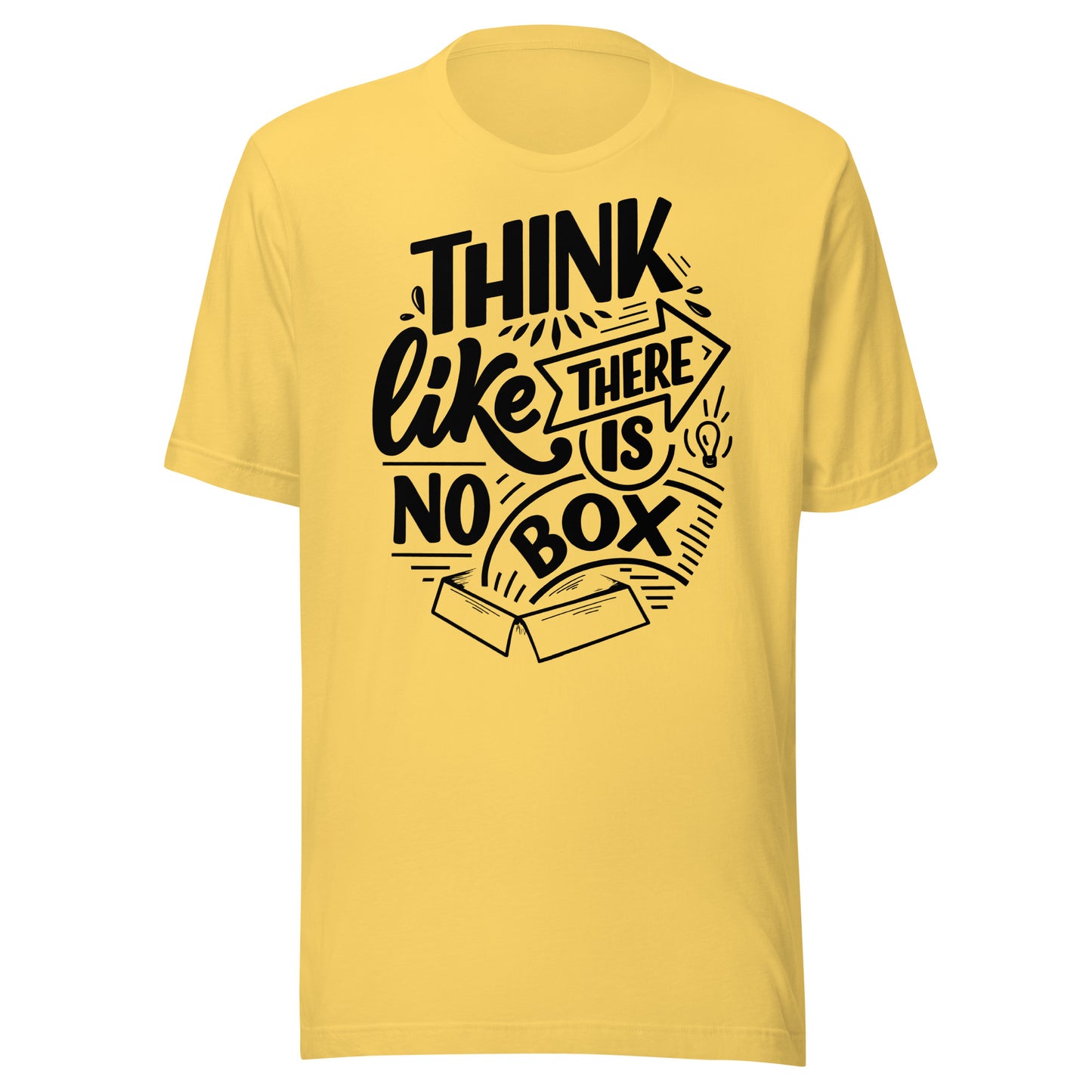 'Think Like There Is No Box' Unisex T-Shirt